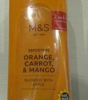Smoothie Orange, Carrot & Mango Smoothie Orange