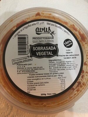 Sobrasada vegetal Sobrasada vegetal