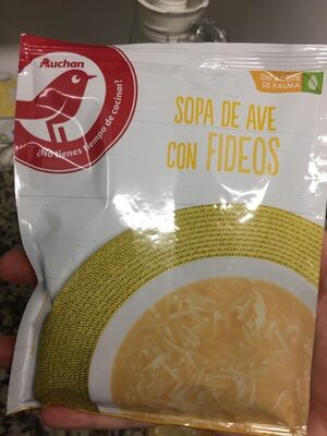 Soup from Ave with Fideos Sopa de Ave con Fideos