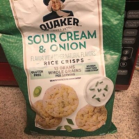 Sour cream & onion Rice crisps