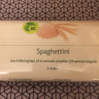 Spaghettini A la semoule complète