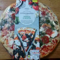 Spinach & Ricotta Stonebaked Hand Stretched Pizza