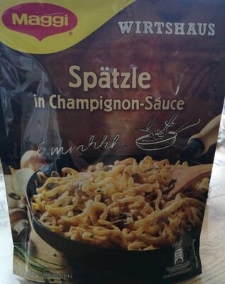 Halal Spaetzle in Champignon Sauce Spätzle In Champion-sauce