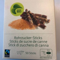 Sticks de sucre de canne