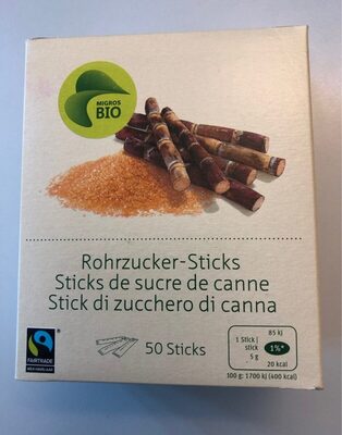 Sticks from Sugar from Canne Sticks de sucre de canne