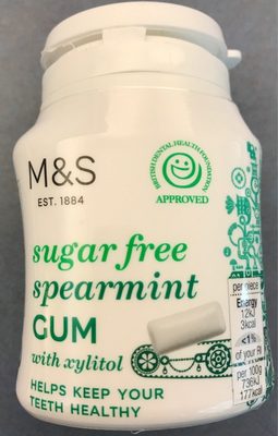 Sugar Free spearmint Gum Sugar free spearmint gum