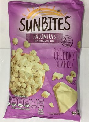 Sunbites Palomitas Flavor Cheddar White Sunbites Palomitas sabor Cheddar Blanco