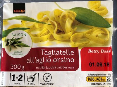 Tagliatelles à l’ail des ours Tagliatelles à l'ail des ours