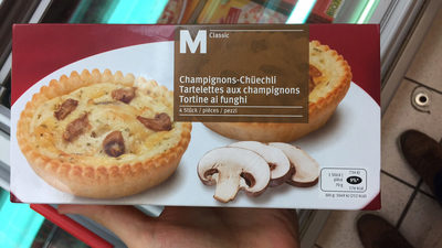 Tartelettes with champignons Tartelettes aux champignons