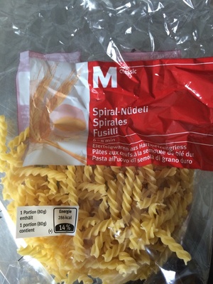 Pasta Spiral-Nüdeli Teigwaren Spiral-Nüdeli