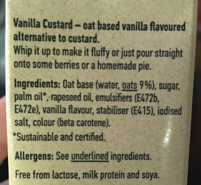 The Original Oatly Vanilla Custard The Original Oatly Vanilla Custard - Image 2