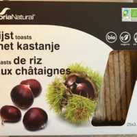Toasts de riz aux chataignes