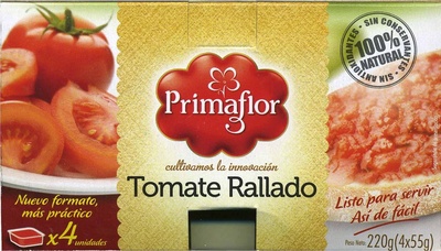Tomato Natural rallado "Primaflor" Tomate natural rallado "Primaflor"