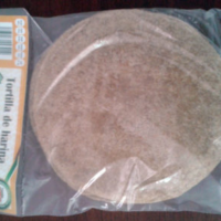 Tortilla de harina integral