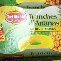 Tranches d'Ananas au jus d'Ananas
