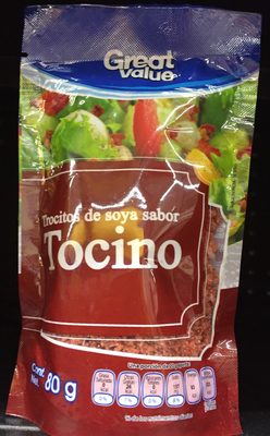 Trocitos from Soya Flavor tocino Great Value Trocitos de soya sabor tocino Great Value