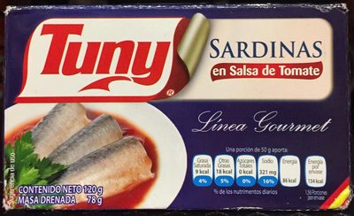 Tuny Sardines in Salsa from Tomato Tuny Sardinas en salsa de tomate