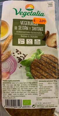 Vegeburger from Seitan and shitake Vegeburger de seitan y shitake