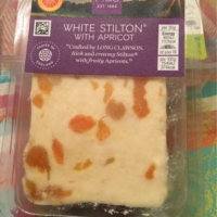 White stilton with apricot