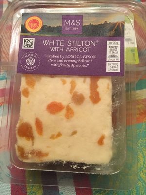White stilton with Apricot White stilton with apricot