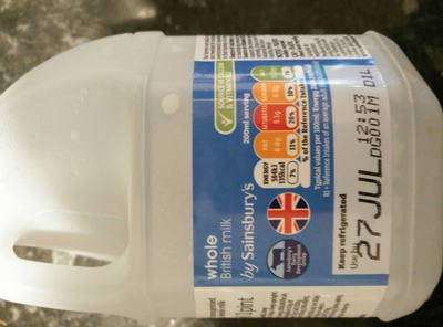 Whole british Milk Whole british milk