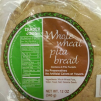 Whole wheat pita bread