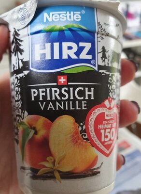 Yoghourt Peach-vanille Yoghourt pêche-vanille