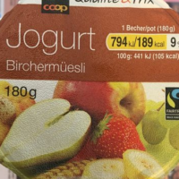 Yogourt Birchermuesli