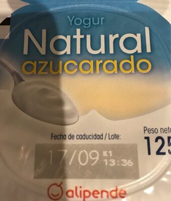 Yogurt Natural Sugarado Yogur natural azucarado