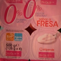 Yogurt 0% fresa