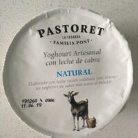 Yogurt Natural con leche de cabra