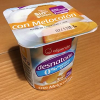Yogurt desnatado melocotón