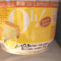 Yogurt greek style
