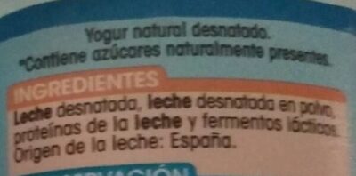 Yogurt Natural 0,0% 0%