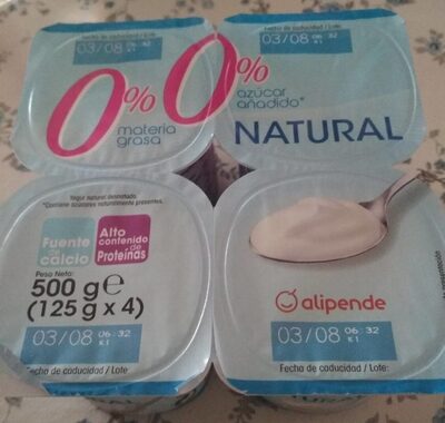Yogurt Natural 0,0% Yogurt natural 0