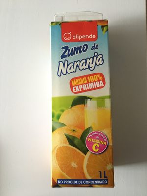 Zumo from Orange Exprimida with Pulpa Zumo de Naranja Exprimida con pulpa