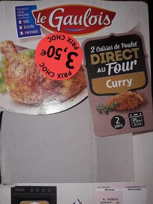 cuisse from Chicken direct four Curry cuisse de poulet direct au four curry