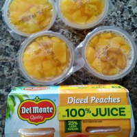 diced peaches