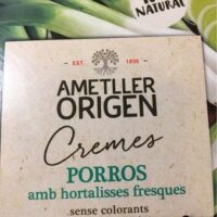 Cremes Porros amb hortalisses fresques