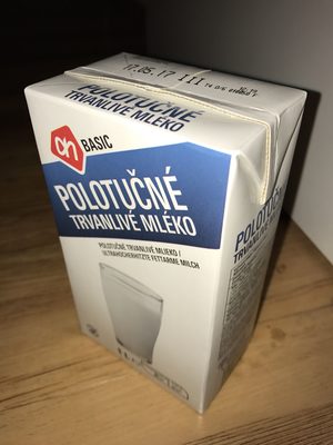 Polotučné trvanlivé mléko Polotučné trvanlivé mléko