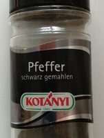Pepper schwarz gemahlen