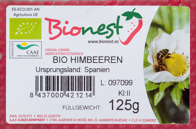 Bio HimBeeren Klasse II Bio HimBeeren Klasse II