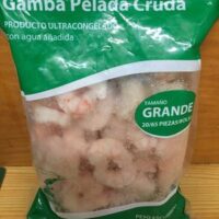 Gamba pelada cruda grande