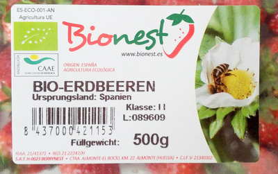 Bio Strawberries Klasse II Bio Strawberries Klasse II