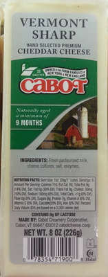 Vermont Sharp Cheddar Cheese Vermont Sharp Cheddar Cheese