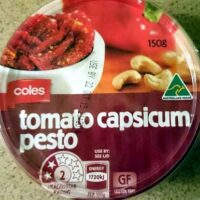 Tomato capsicum pesto
