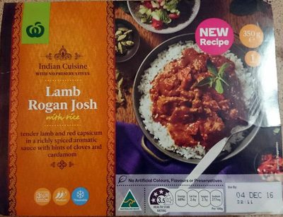 Lamb Rogan Josh with Rice Lamb Rogan Josh with Rice