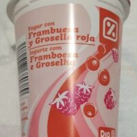 Yogurt with Raspberry and Grosella roja