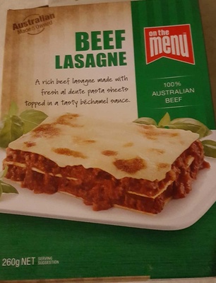 Beef Lasagne Beef Lasagne
