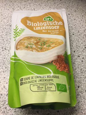 Biologische linzensoep Biologische linzensoep